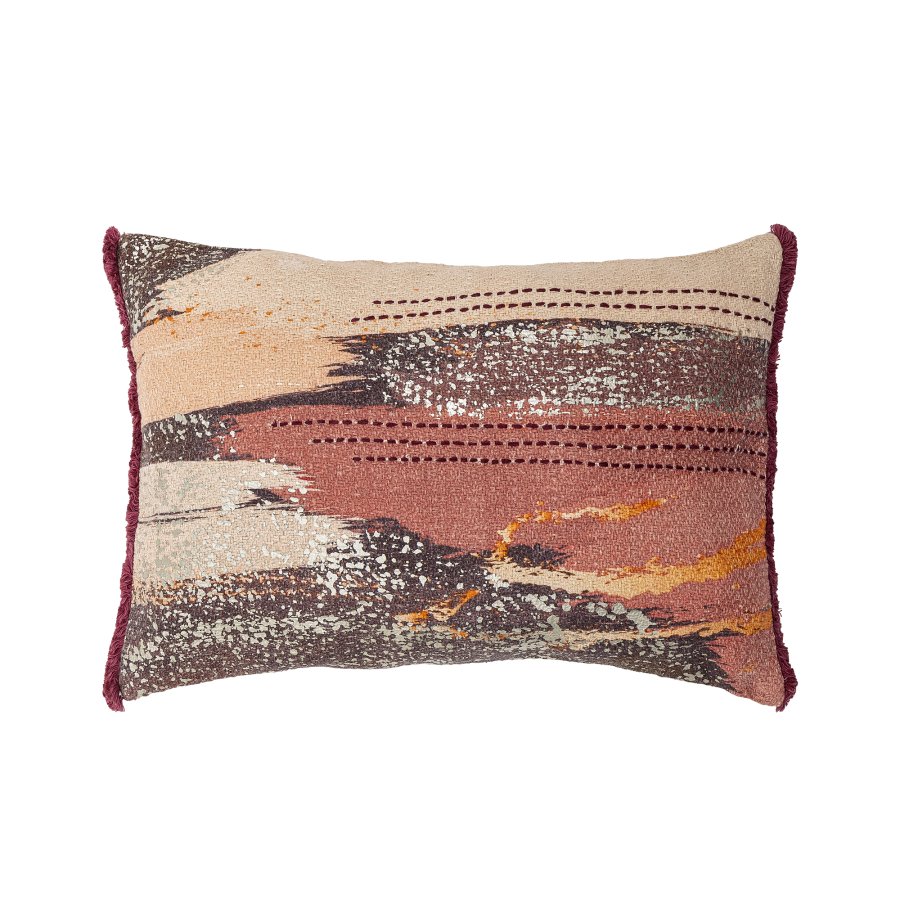 BLOOMINGVILLE Bri Kissen, Braun, Baumwolle (L50xB35 cm)