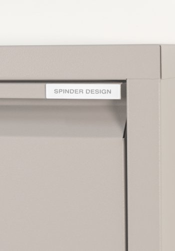 SPINDER DESIGN BILLY 5 skoskap, m. 5 drer - silkeaktig taupe stl