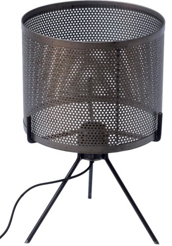 TRADEMARK LIVING rund bordlampe - jern med klar lakk ( 25)