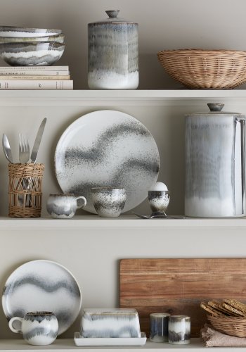 BLOOMINGVILLE Paula Jar, Grau, Steingut