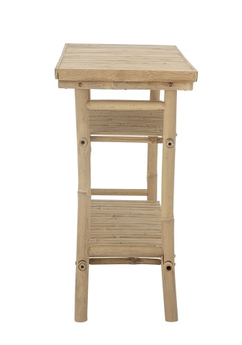BLOOMINGVILLE Sole sidebord, med 2 hyller - naturlig bambus (100x40)