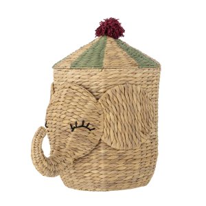 BLOOMINGVILLE MINI Bobo kurv til brn m/lg - natur vandhyacint (L35xH50xB35)