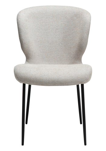 DANFORM Glory spisebordsstol - Cashmere bouclstof og sort stl