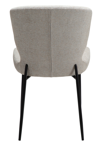 DANFORM Glory spisebordsstol - Cashmere bouclstof og sort stl