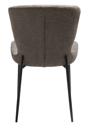 DAN-FORM GLORY spisebordsstol - Major brun boucl stof og sort metal