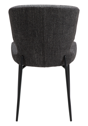 DANFORM Glory spisebordsstol - Raven sort bouclstof og sort stl