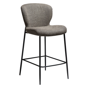 DAN-FORM GLORY Bordspall Major brunt boucltyg med svarta metallben