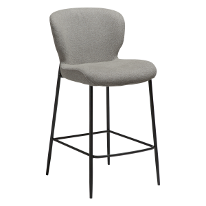 DAN-FORM GLORY Bordspall Pebble Earth boucltyg med svarta metallben