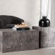 VENTURE DESIGN York salongbord - MDF med gr marmorlook (sett med 2)