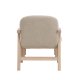 VENTURE HOME Rile lenestol + fotskammel - Hvitkalket/Beige