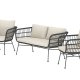 VENTURE HOME Isola Lounge Soffa med 2 Isola Lounge F�t�ljer - Svart / Svart Rotting