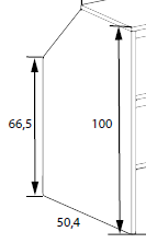 Dacho Kleiderständer für schräge Wände, mit 2 Ablagen und Kleiderstange - Holz weiß