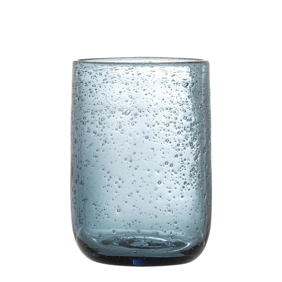 CREATIVE COLLECTION Tabby Trinkglas, Blau, Glas (D7xH10,5 cm, 4er Set)
