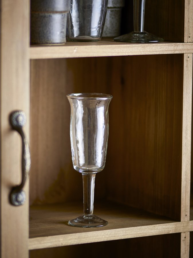 BLOOMINGVILLE Asha Weinglas, Klar, Recyclingglas (D6xH17,5 cm, 4er-Set)