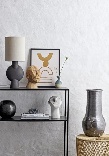 BLOOMINGVILLE Sergio Tischlampe, Braun, Terrakotta, D20,5xH54,5 cm