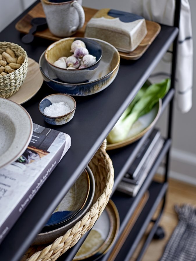 BLOOMINGVILLE Jules Tallerken, Gr, Steinty, D28,5xH2 cm