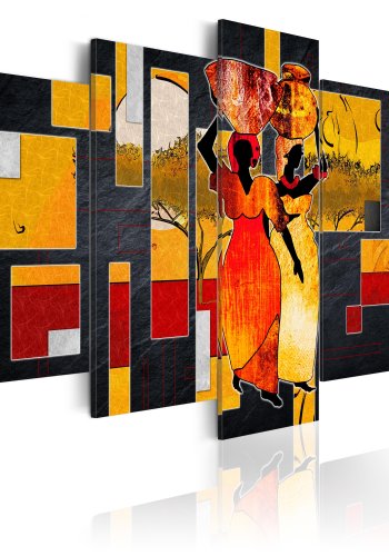 ARTGEIST Bild auf Leinwand gedruckt - Desert Walk, 5-teilig - Mehrere Gren