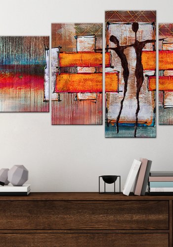 ARTGEIST billede trykt p lrred - The Land of Dance, 5-delt - Flere strrelser