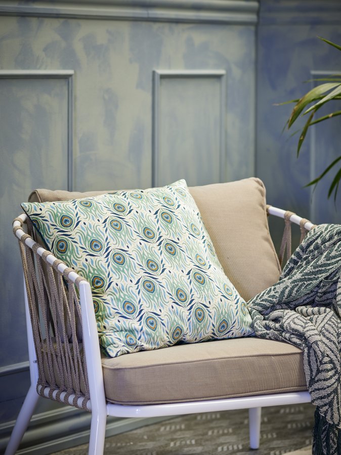 CREATIVE COLLECTION Adia Kissen, Grün, Viskose (L50xB50 cm)