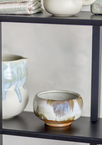 BLOOMINGVILLE Jadeskl, naturlig, steinty (D12xH7,5 cm, sett med 4)