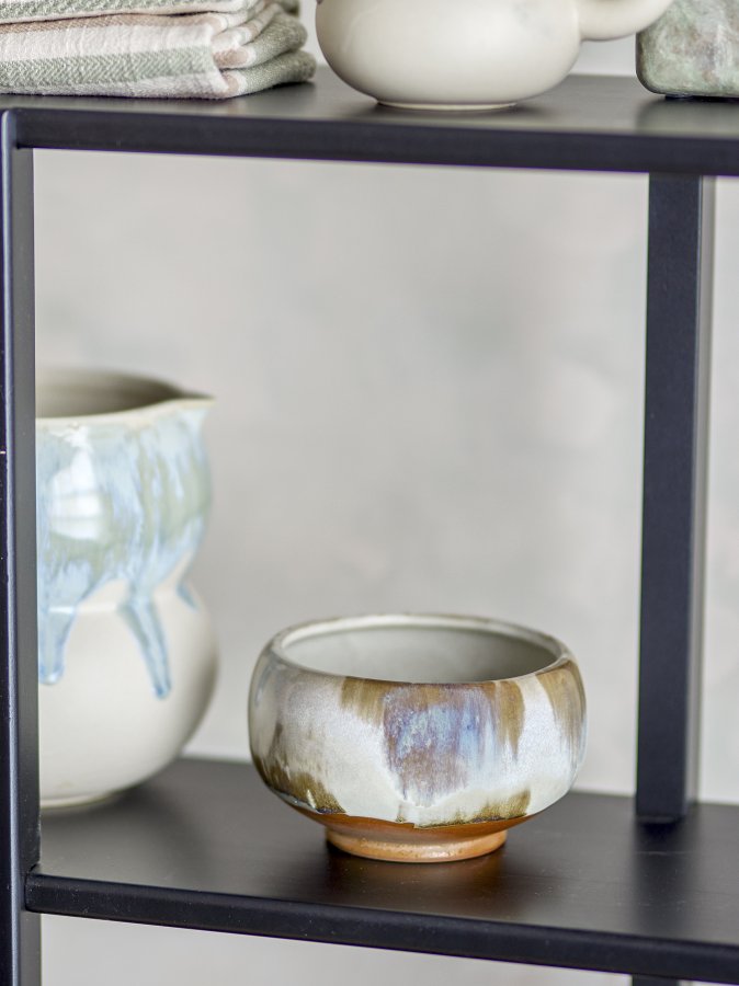 BLOOMINGVILLE Jadeskl, naturlig, steinty (D12xH7,5 cm, sett med 4)