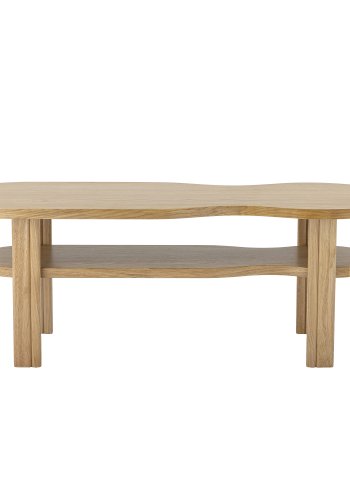 BLOOMINGVILLE Valria salongbord, m. 1 hylle, kologisk - naturlig eikefiner (120x43)