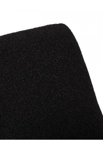 Helena spisebordsstol, med svingfunksjon - svart polyesterstoff og sort metall