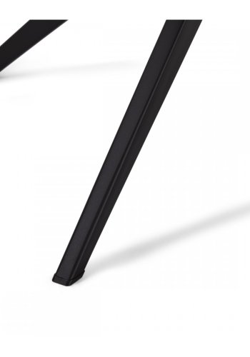 Helena spisebordsstol, med svingfunksjon - svart polyesterstoff og sort metall