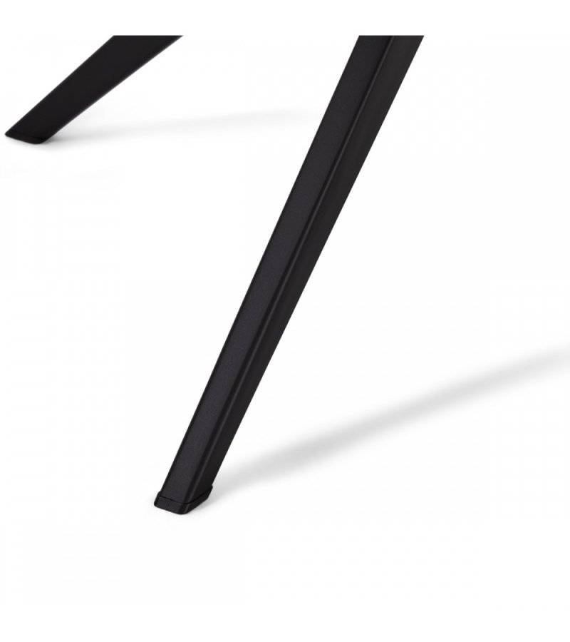 Helena spisebordsstol, med svingfunksjon - svart polyesterstoff og sort metall