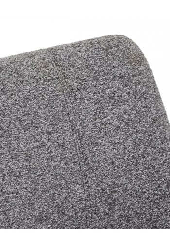 Helena spisebordsstol, med svingfunksjon - gr polyesterstoff og sort metall