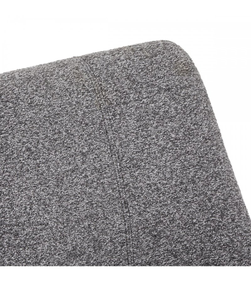 Helena spisebordsstol, med svingfunksjon - gr polyesterstoff og sort metall