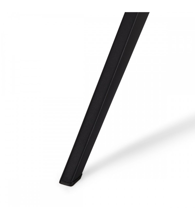 Helena spisebordsstol, med armlener og svingfunksjon - hvitt polyesterstoff og sort metall