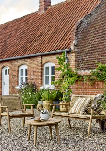 BLOOMINGVILLE Sorrento udendrs sofabord, rund - natur akacietr (64)