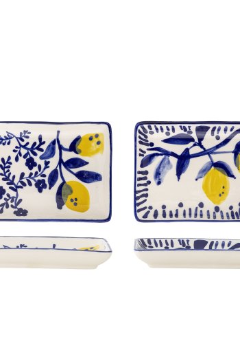 CREATIVE COLLECTION Maxima Teller, Blau, Steingut