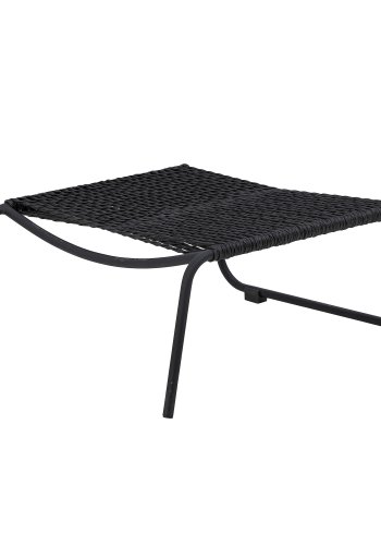 BLOOMINGVILLE Boel lenestol med krakk, svart, metall