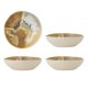 CREATIVE COLLECTION Lacey Schüssel, Gelb, Steingut (T21xH6 cm, 4er-Set)