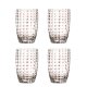 BLOOMINGVILLE Brinley Trinkglas, Braun, Glas (D7,5xH11 cm, 4er Set)