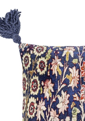 CREATIVE COLLECTION Adya Kissen, Blau, Viskose (L50xB35 cm)