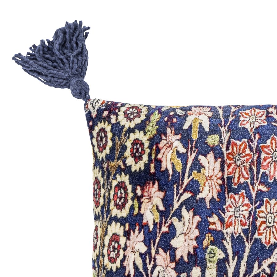 CREATIVE COLLECTION Adya Kissen, Blau, Viskose (L50xB35 cm)