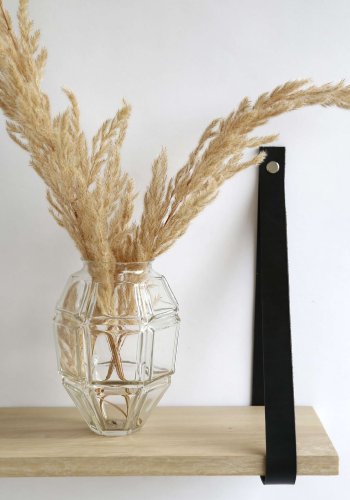 NocNoi Harre Vig vghylde - hvidolieret egetr m. sort lderstrop, 50-100