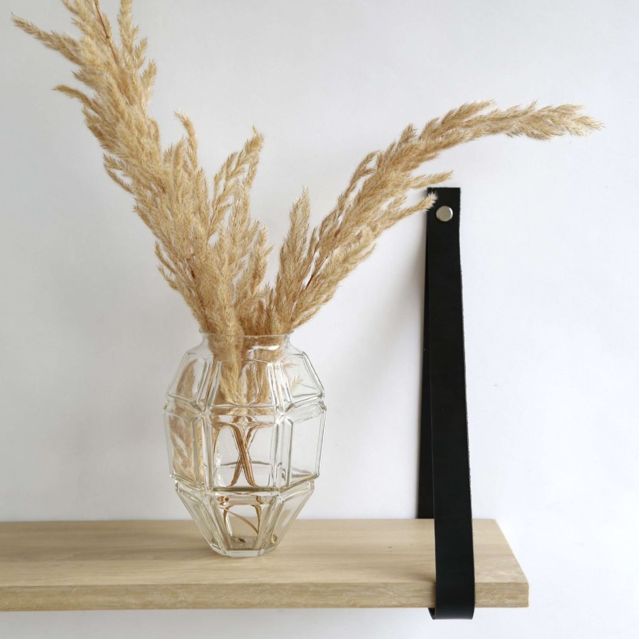 NocNoi Harre Vig vghylde - hvidolieret egetr m. sort lderstrop, 50-100