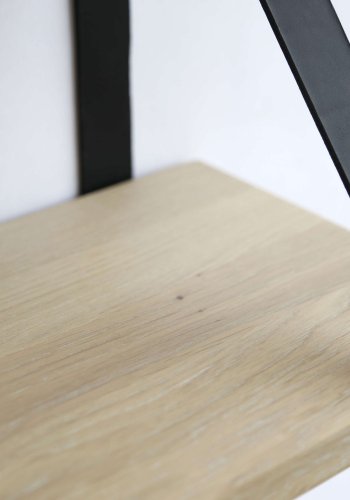 NocNoi Harre Vig vghylde - hvidolieret egetr m. sort lderstrop, 50-100