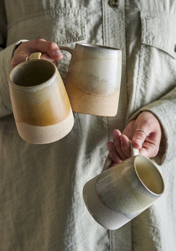 CREATIVE COLLECTION Soleia Tasse, Braun, Steingut