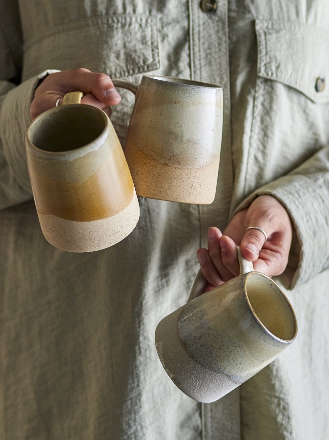 CREATIVE COLLECTION Soleia Tasse, Braun, Steingut