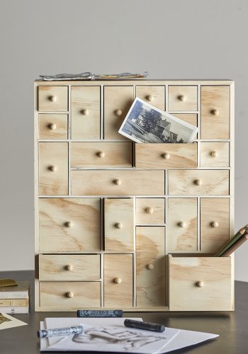 BLOOMINGVILLE Valery oppbevaringsboks, naturlig, FSC 100 %, furu