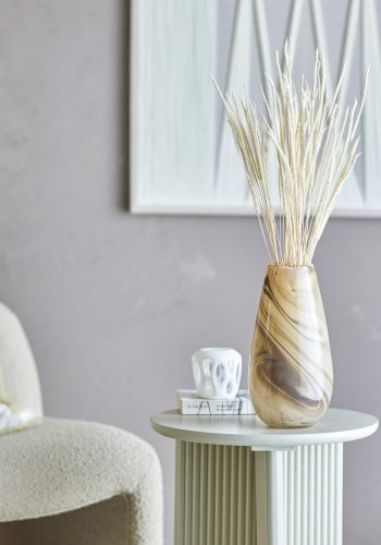 BLOOMINGVILLE Algar Vase, Braun, Glas (D14,5xH28 cm)