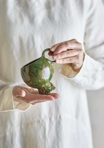 BLOOMINGVILLE Avonlea Tasse, Grn, Steingut (D9xH10,5 cm, 4er-Set)