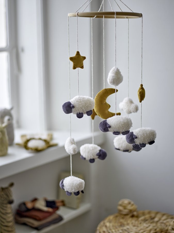 BLOOMINGVILLE MINI Dollynyckel, Vit, Polyester (D20xL75 cm)