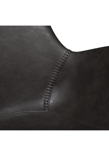 DAN-FORM Hype Matstol, med Armstöd - Vintage Gr Konstläder och Svart Stl