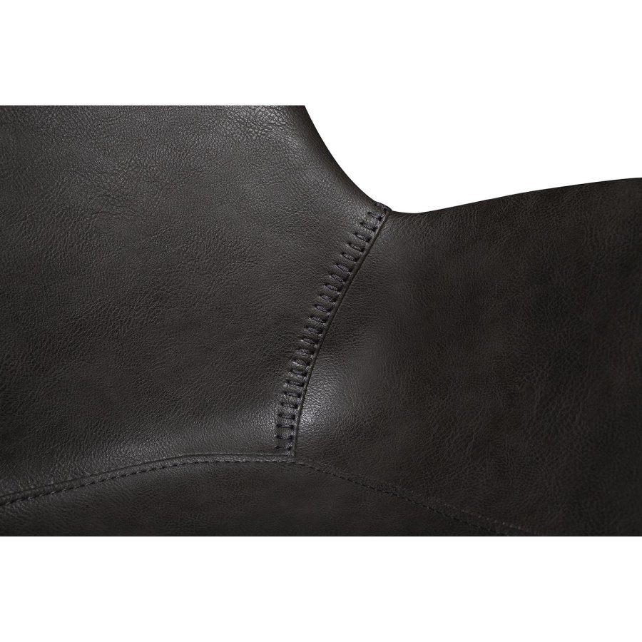 DAN-FORM Hype Matstol, med Armstöd - Vintage Gr Konstläder och Svart Stl